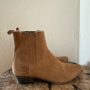 Ivy Lee Copenhagen Tan Suede Ankle Boots